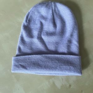 Purple beanie hat